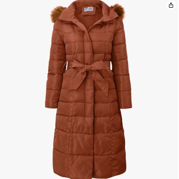 Qiesani | Women's Long Solid Color Hooded Winter Jacket - Picture 1 of 10